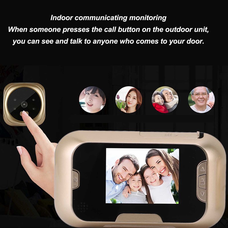 Peephole Camera Automatic Photo Taking 120° Viewing Angle Infrared Night