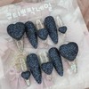 Brown Sugar Sugar Handmade Nail Tips - Stiletto L /