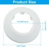 Marvexi 4PCS 1 1/2 Inch Outer Diameter Flange Water Pipe
