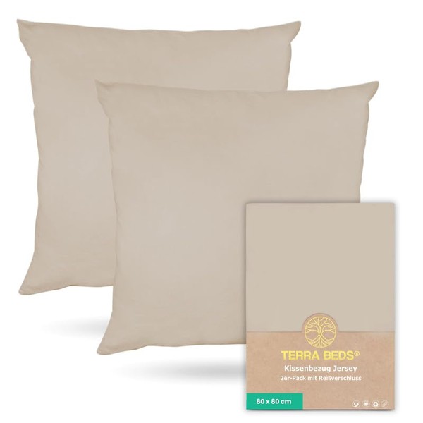 Terra Beds Pillowcase 80 x 80 cm Cotton Jersey 160