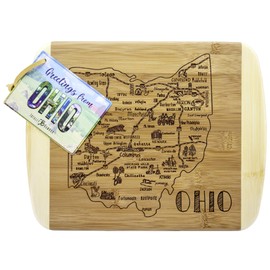 Totally Bamboo A Slice of Life Ohio Bamboo Serving and Cutting Board