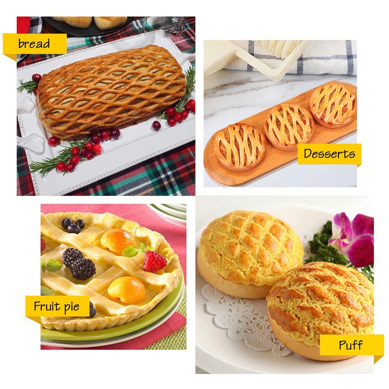 Lattice Roller Cutter, Pie Pizza Cookie Dough Roller Lattice Household
