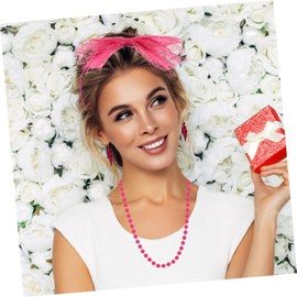 LIFKOME 1set Neon Party Costume Lace Hairband and Fishnet Gloves for Girls Vibrant Festival Outfit for Events Cosplay and Celebrations