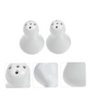 STOBAZA Farmhouse Style Ceramic Salt Pepper Set Condiment Organizer Toothpick