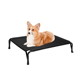 Veehoo Elevated Dog Bed with V-Shaped Support Legs, Breathable & Durable Raised Pet Cot for Small Medium Dogs, Upgraded Non-Slip Feet, Indoor/Outdoor Use, Installation Requires No Tools, CWC2405B