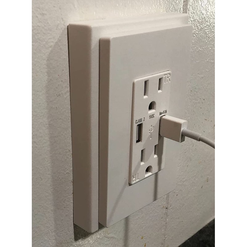 iMBAPrice IMBA-BES1 White 1-Gang Non-Metallic Shallow Surface Box 5/8-Inches Extender,