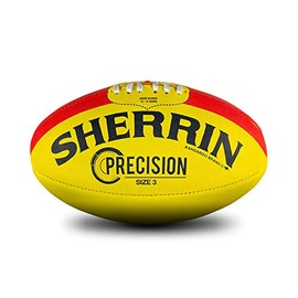 Sherrin Precision Synthetic Football, Yellow, Size 3