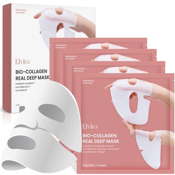 Elvira Bio-Collagen Face Mask - Deep Hydrating Overnight Face Mask,