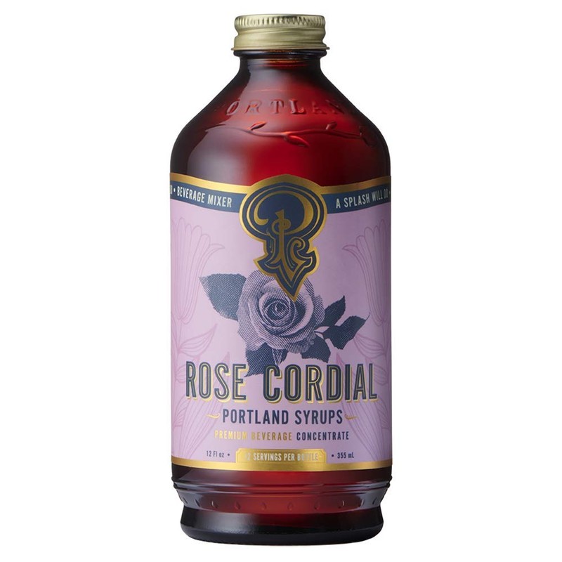 Portland Syrups Rose Cordial Syrup (16 oz) (12 Fl Oz