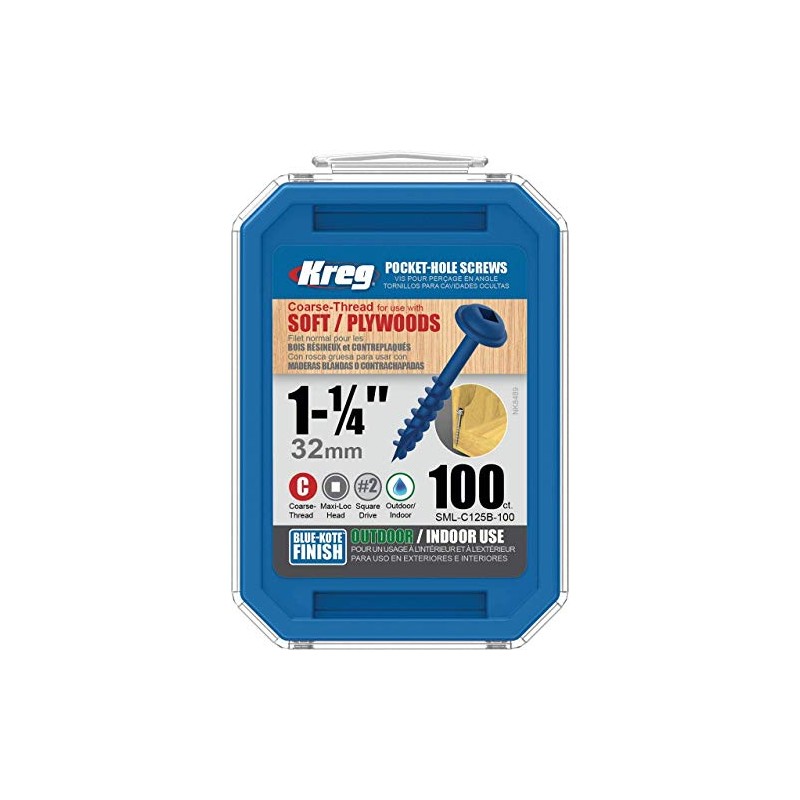 Kreg - Pack of 100 Blue Kote 7 x 32