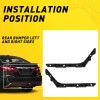 WenQi Pair Rear Bumper Brackets For 2013-2019 Nissan Sentra Driver