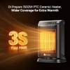 DR.PREPARE 1500W Small Space Heater for Indoor Use, Portable PTC