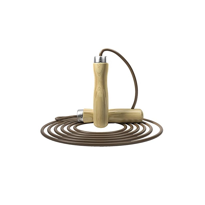 Skipping Rope by Athletics Gear, Pure Wood Handle and Premium