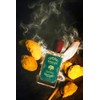 The scent of charcoal created by burning olibanum, Charcold Olibanum