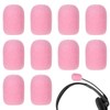 10 Pack Pink Mini Size Lapel Headset Microphone Windscreen Foam