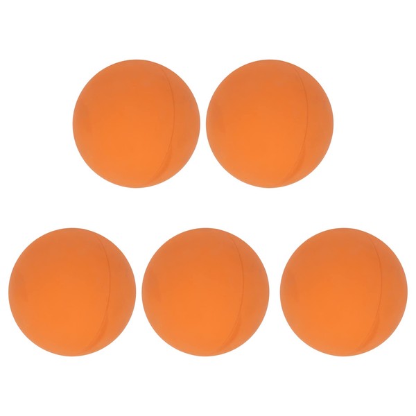 VBESTLIFE Bouncy Balls, 5Pcs 6cm Bouncy Balls Rubber Portable Hand Exercise Balls Party Favors for Kids Racketball (Orange)
