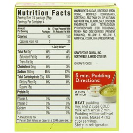 Jell-O Banana Cream Instant Pudding & Pie Filling Mix (24 ct Pack, 3.4 oz Boxes)