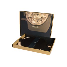 Emile Henry, Charcoal Wood Peel and 14.5 inch Round Pizza Stone Set