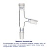 Labasics 3 Way Distilling Adapter with 14/20 Joints for Distillation
