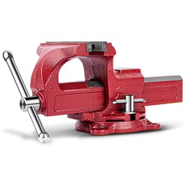 Forward 1308 8 Inch Home Vise Ductile Iron 8" Bench Vise Homeowner's Vice with Anvil and Swivel Base
