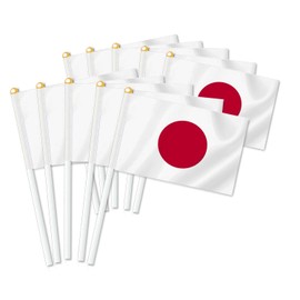 Pack of 25 Japan Handheld Flag, Japanese Decor Hand Held Flag, Decoration Banner Hand Japan