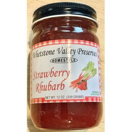 Homestyle Wild Strawberry-Rhubarb Spread (Hand Picked Fruit)