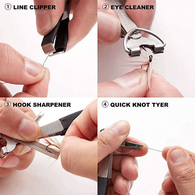 HiBD Fishing Quick Knot Binding Tool 3 Sets Stainless Steel