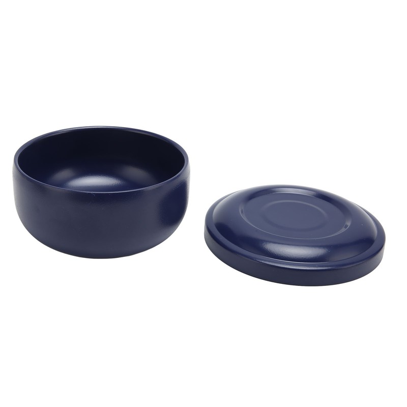 Men Shaving Soap Bowl Dark Blue Wide Mouth Easy To