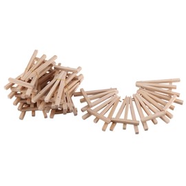 RESFNSE 24Pcs 12.7cm Mini Wooden Display Stands, Easels, Table Top Stands, Suitable for Children's Handicrafts, Business Cards