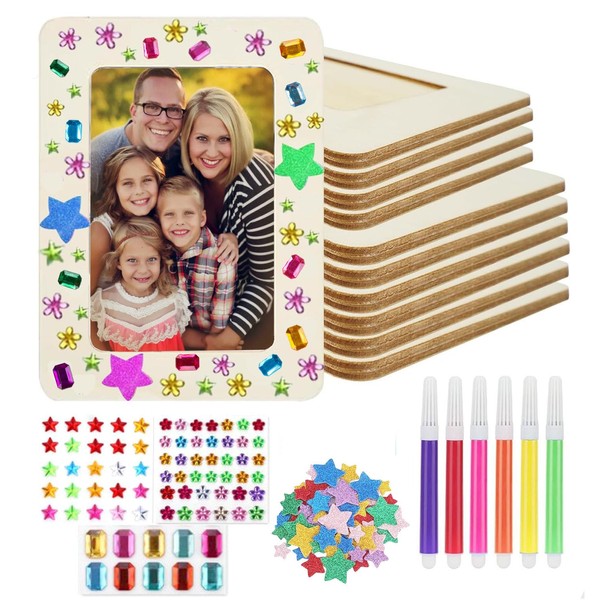 Set of 8 Picture Frames Craft Set, 19 x 14