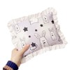 AIMALL 11x13.4 Inch Pure Cotton Lace Small Dog Pillow, Double-Sided