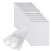 JUSTBOKU Drawstring Cloths, Waterproof, Transparent, Set of 12, Shoe Bag,