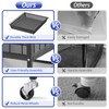 TOOLF 3-Tier Rolling File Cart, Metal Storage Drawer Cart with