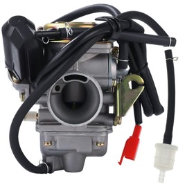 GLENPARTS PD24J Carburetor for SunL 150-18 4-Stroke Scooter Carb Electronic Choke 2002 Yukon II