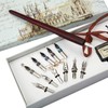Calligraphy Pen Set Wooden Fountain Pen Writing Case with 11