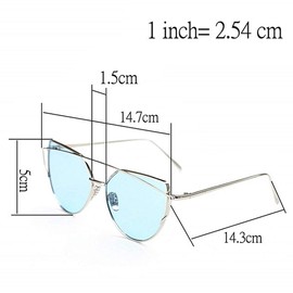 LoveLegis Women's Sunglasses - Vintage - Cat - Double Bridge Frame - Cat Eye - Metal - UV 400 Polarised - Christmas and Birthday Gift Idea, black