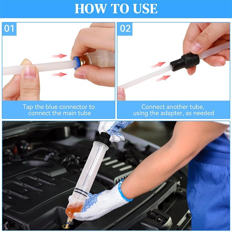 Automotive Fluid Extractor Pump, 1 Pack 200 CC Oil Change