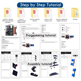 LK COKOINO Robot Arm for Arduino, Smart Robot Building Kit That can Memorize and Repeat Movements for Beginners/Teens/Adults to Learn Electronic, Programming, Math and Science