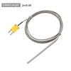 sourcing map 2pcs K Type Thermocouple with Plug, Meter Temperature