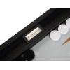 16-inch Premium Backgammon Set - Medium Size - Black Board,