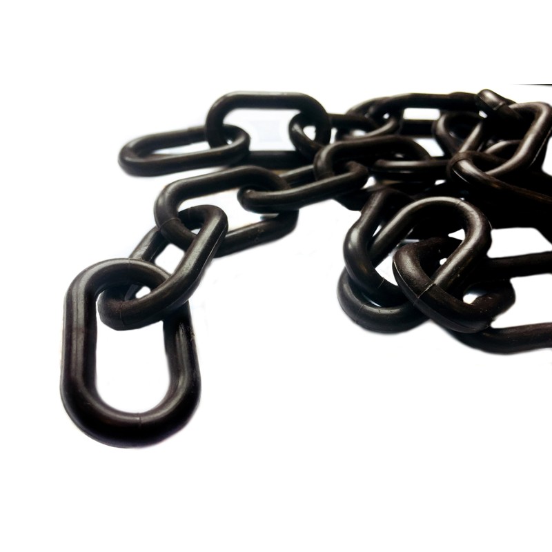 Black Plastic Chain Barrier 3 Meter Length, 8mm Thickness |