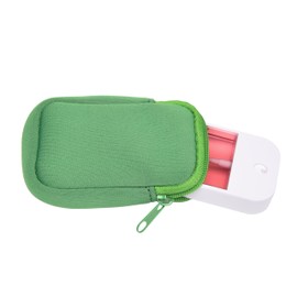 Paradise Curated Neoprene Zippered Pouch with Clip Hook, Compatible with Touchland Hand Sanitizer Spray (Emerald Envy)