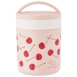 Skater LJFC3AG-A Antibacterial Insulated Soup Jar, Soup Pot, 10.1 fl oz (300 ml), Dotto & Cherry Pink