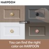 HARPOON 10 Pack Cabinet Round Knobs, Furniture Hardware Pull 1"
