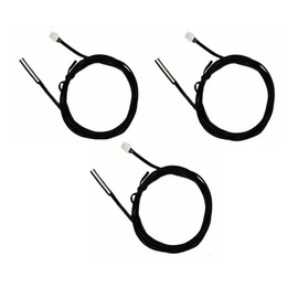 NTC 3950 10K Temperature Sensor Probe - 0.5m Waterproof Thermistor with Digital Transmitter Cable - High Accuracy for HVAC, Aquariums, Homebrew & Industrial Use (3-Pack)