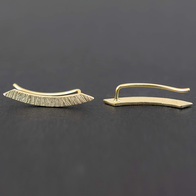 Oxidised Sterling Silver Ear Cuff for Men Earring Men Ear