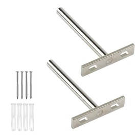 2Pcs Floating Shelf Brackets 4Inches,Invisible Shelf Supports,Heavy Duty Hidden Shelf Brackets with Mounting Screws for Wall Mounted Cabinet Furniture Shelf Support