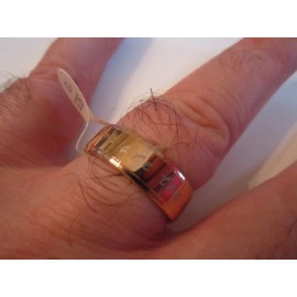 THREE KEYS JEWELRY 14K ROSE GOLD PLATED RING "YOU ARE THE SUNSHINE OF MY LIFE" SIZE 13 (16g