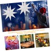 Homoyoyo 3pcs Christmas Shades Folding Paper Hanging Decorations for Warm