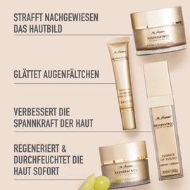 M. Asam Resveratrol Premium NT50 Perfecting Eye Cream (15 ml) - Anti-Ageing Eye Cream with Resveratrol & Hyaluronic Smooths Eye Wrinkles, Firming Eye Care